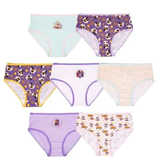 Girls Wish 7 Pack Character Underwear, Size 4 - Picture 2 of 9